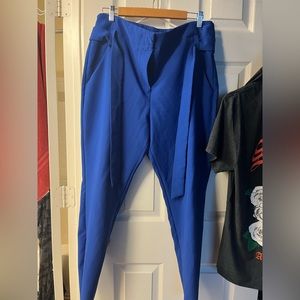 New York and company Royal blue tie dress pants